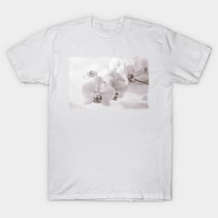 White Orchid Flower T-Shirt